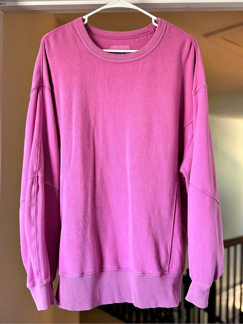 Aerie Pink Oversized Crewneck Sweatshirt Size Small